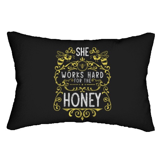 Bee Nature Flower Meadow Beekeeper Lumbar Pillows
