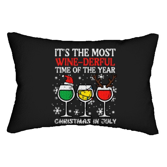 Christmas In July Winederful Lumbar Pillows