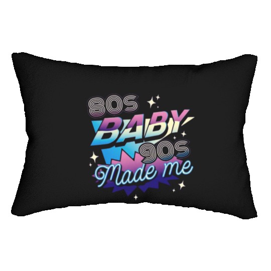 80s music,80s fashion lovers Lumbar Pillows