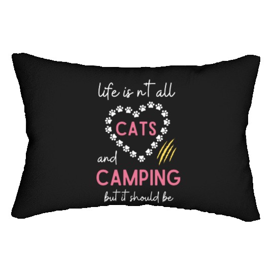 Funny cat lover Family Vacation Lumbar Pillows