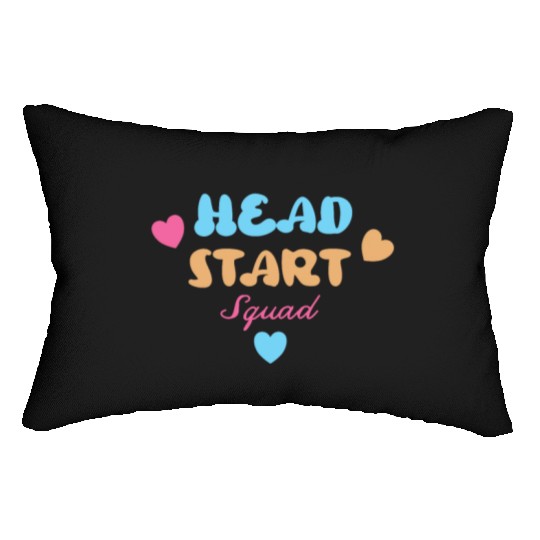 Head Start Squad Homeschool Back to School Lumbar Pillows