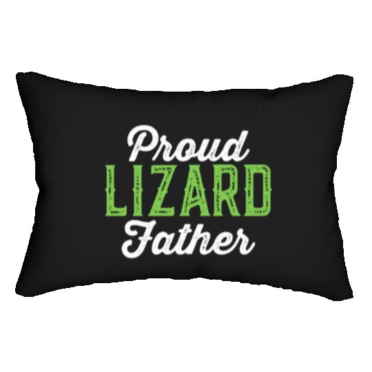 Proud Lizard Father Lumbar Pillows - Funny Pet Reptile