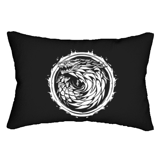 Dragon Symbol Lumbar Pillows