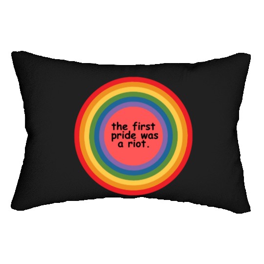 The first pride was a riot Lumbar Pillows
