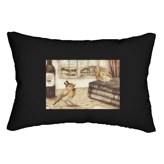 Robin Love Lumbar Pillows