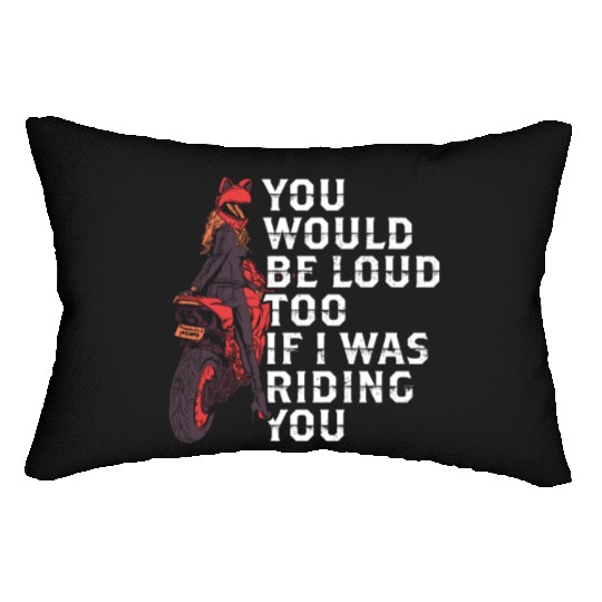 Cheeky Motorcycle Lumbar Pillows
