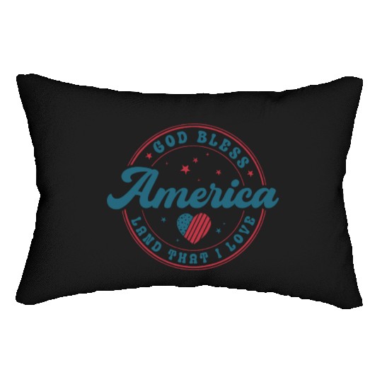 USA 1776 4th of July Independence Day Celebrations Lumbar Pillows