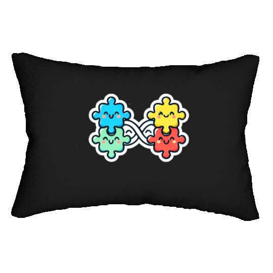 Neurodiversity is cute Lumbar Pillows