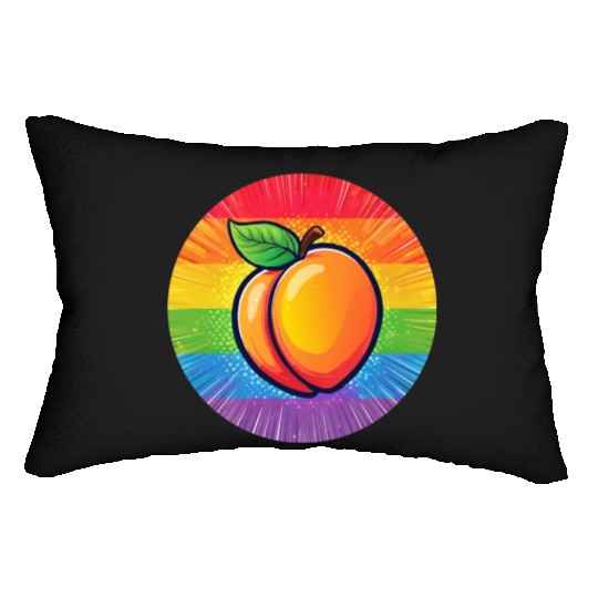 LGBTQ Peach Lumbar Pillows