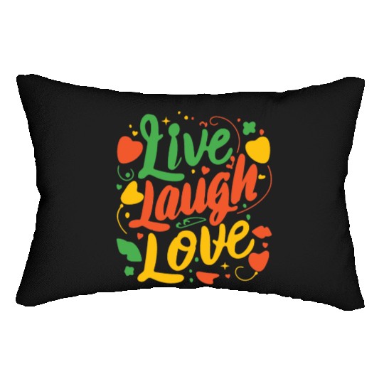 live laugh love Lumbar Pillows