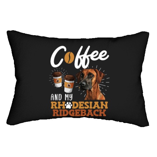 Rhodesian Ridgeback and Coffee Ridgeback Lumbar Pillows