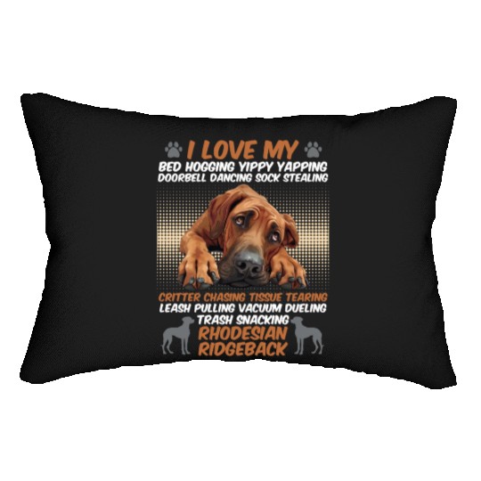 Ridgeback Owner I LOVE MY RHODESIAN RIDGEBACK Lumbar Pillows