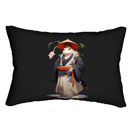 Anime Samurai Frog Lumbar Pillows