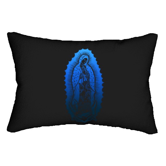 Virgin Mary jesus bible christian religion madona Lumbar Pillows