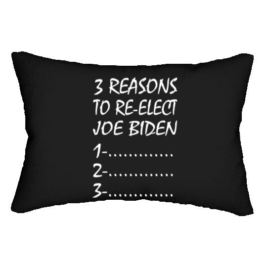 3 Reasons to re-elect joe biden Lumbar Pillows