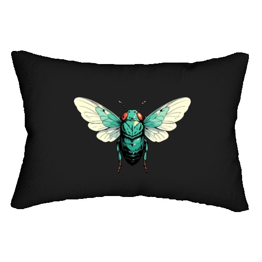 Cicada Insect Animal Lover Funny Design Lumbar Pillows
