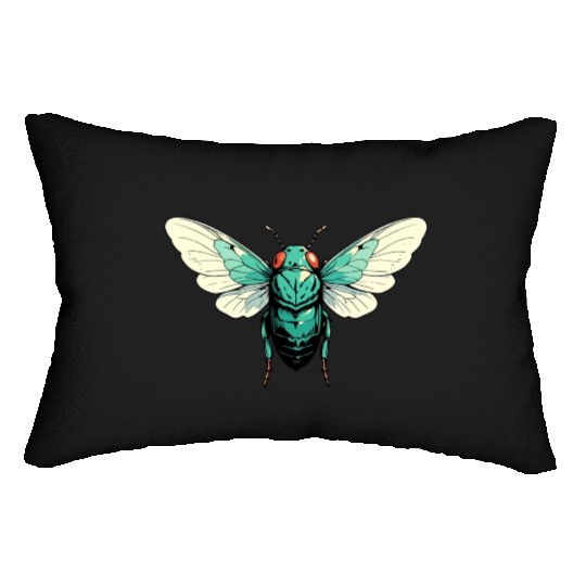 Cicada Insect Animal Lover Funny Design Lumbar Pillows
