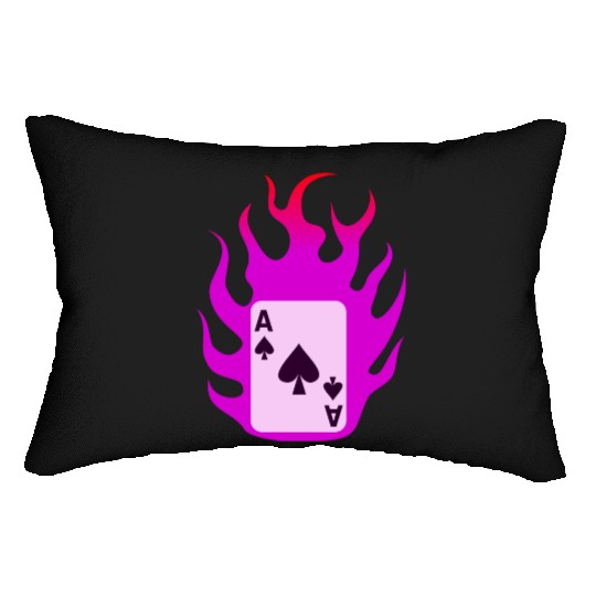 Flaming Card - X-men Lumbar Pillows
