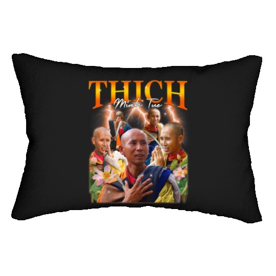 Monk Thich Minh Tue Bootleg Lumbar Pillows