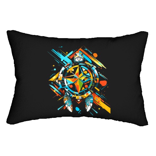 Turtle Animal Graphic Artwork Lumbar Pillows