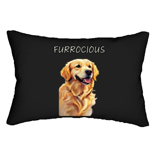 Furrocious Golden Retriever Lumbar Pillows