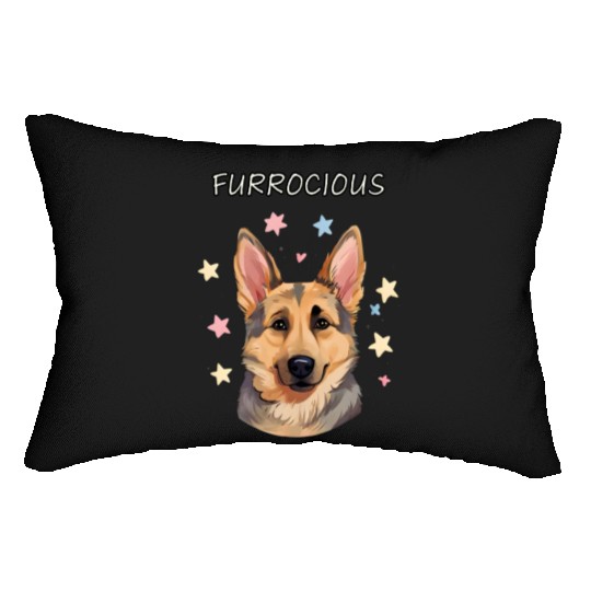 Furrocious German Shepherd Lumbar Pillows