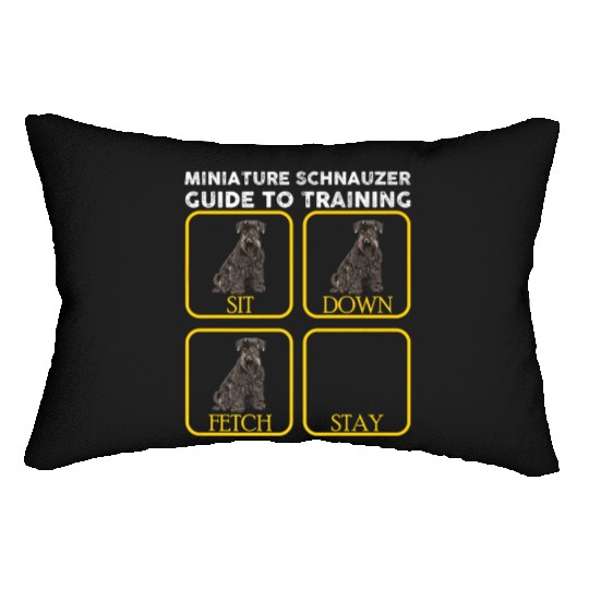 Miniature Schnauzer Training Premium Lumbar Pillows
