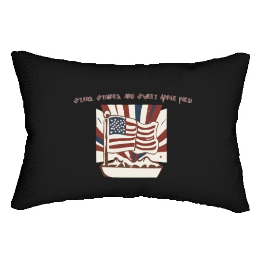 Stars, Stripes, and Sweet Apple Pies! Lumbar Pillows