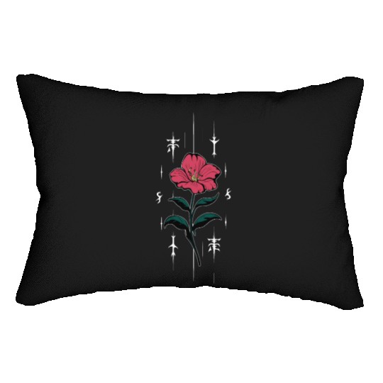 Voodoo Hibiscus Flower Lumbar Pillows