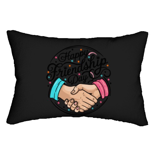 Ideal Friendship Day Gifts: Spread Joy & Happiness Lumbar Pillows