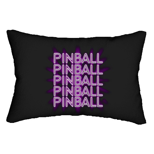 Pinball Purple Neon Lumbar Pillows