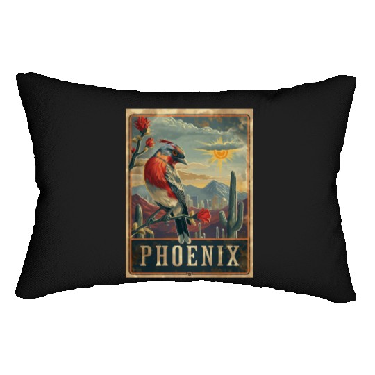 Retro Phoenix Arizonna Lumbar Pillows