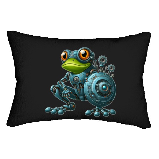 Cyborg Frog Toad Newt Robot Mech Design Lumbar Pillows
