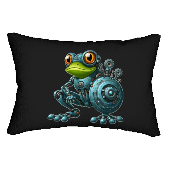 Cyborg Frog Toad Newt Robot Mech Design Lumbar Pillows