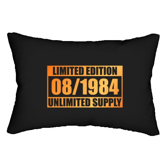 40th birthday Limited Edition - ꝏ Supply 08/1984 Lumbar Pillows