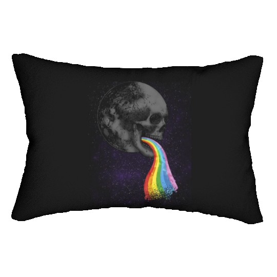 Goth Rock Satan Unicorn Festivals Death Metal Lumbar Pillows