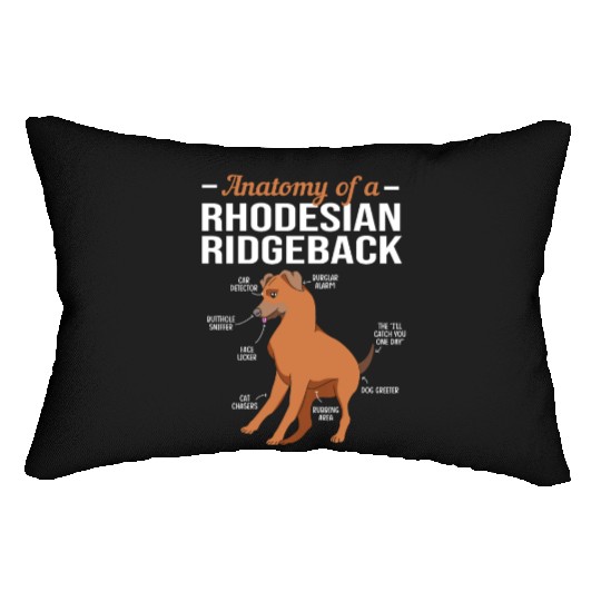 Dog Anatomy Of A Rhodesian Ridgeback Lumbar Pillows