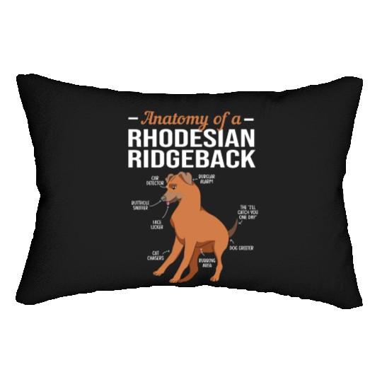 Dog Anatomy Of A Rhodesian Ridgeback Lumbar Pillows