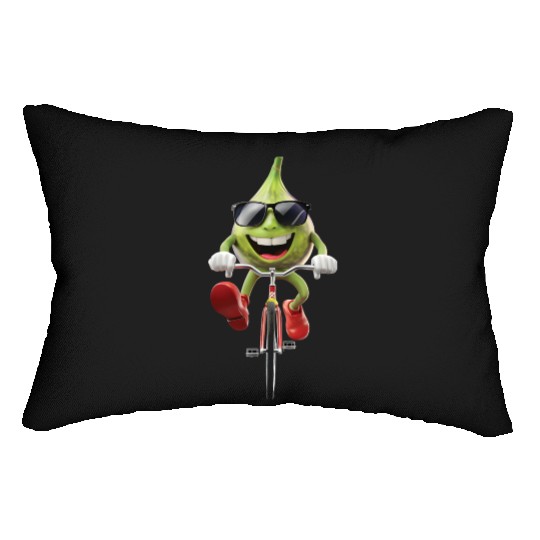 Fig Cycling On Bike Realistic Lumbar Pillows