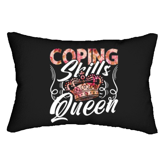 School Counselor Coping Skills Queen Social Worker Lumbar Pillows