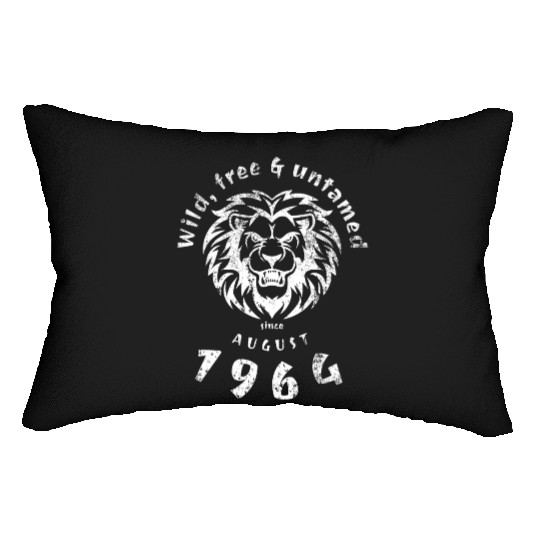 60th birthday Wild, free & untamed since 08/1964 Lumbar Pillows