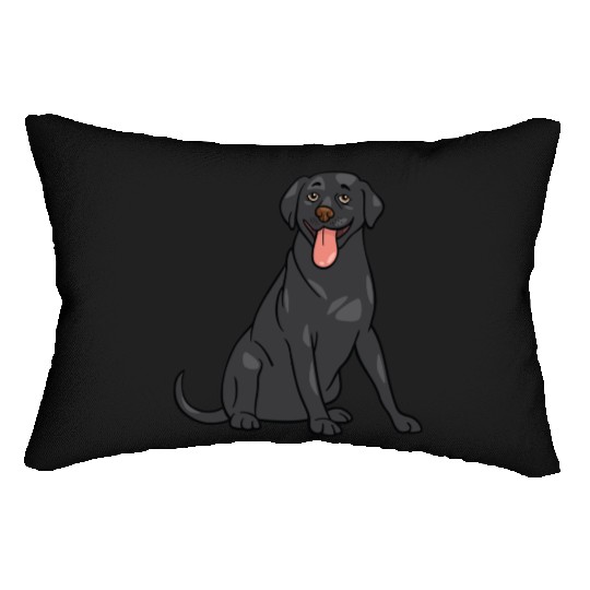 Dog - Black Lab Lumbar Pillows