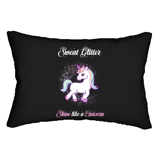 Sparkle Fitness Unicorn Lumbar Pillows