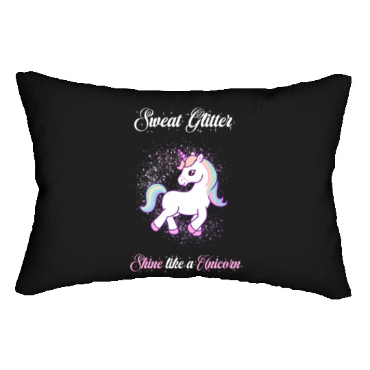Sparkle Fitness Unicorn Lumbar Pillows