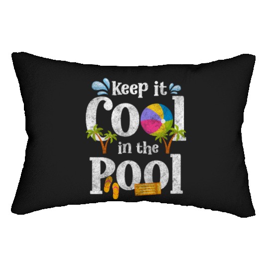 Pool Party Diving Vacation Swimming Trunks Lumbar Pillows