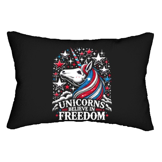 Star-Spangled Unicorn with American Pride and Lumbar Pillows