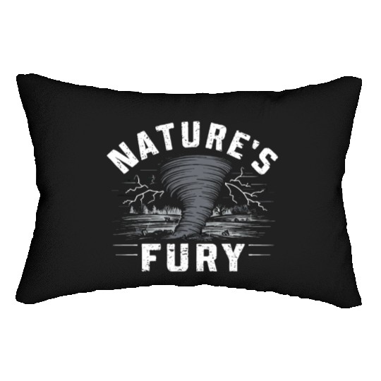 Tornado Chasing Adventures: Embrace Nature's Fury Lumbar Pillows