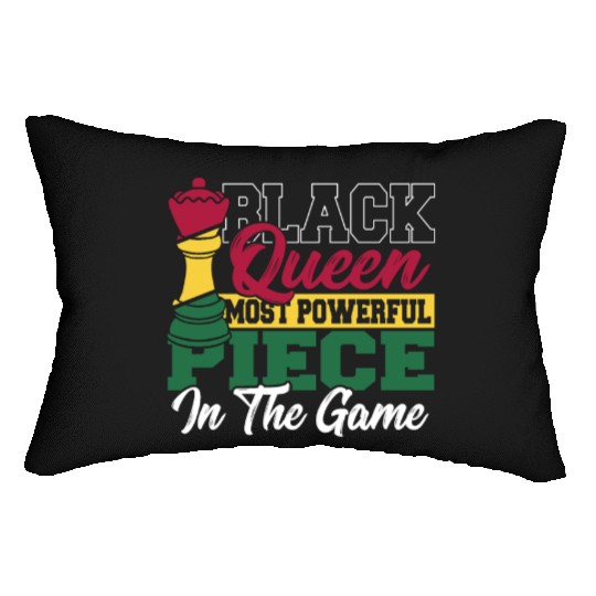 Black Queen Most Powerful Piece African American Lumbar Pillows