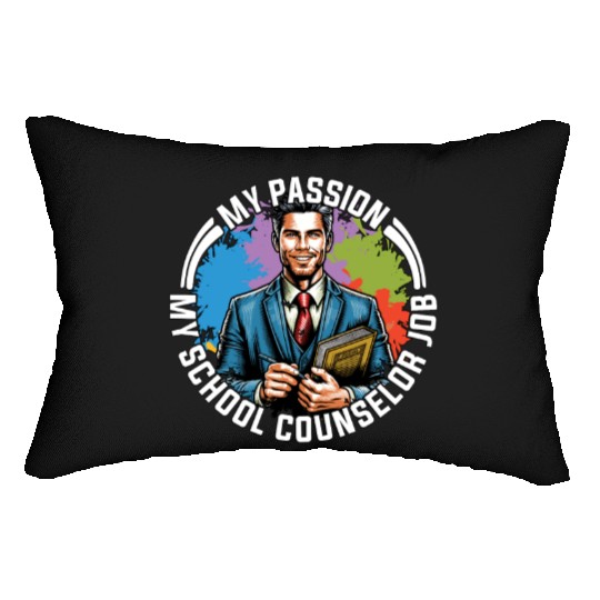 School Counselor My Passion My School Psychologist Lumbar Pillows
