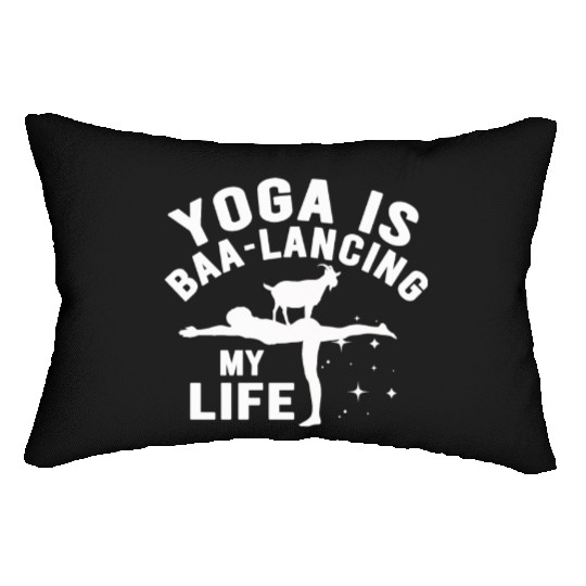 Goat Yoga Balancing My Life Lumbar Pillows